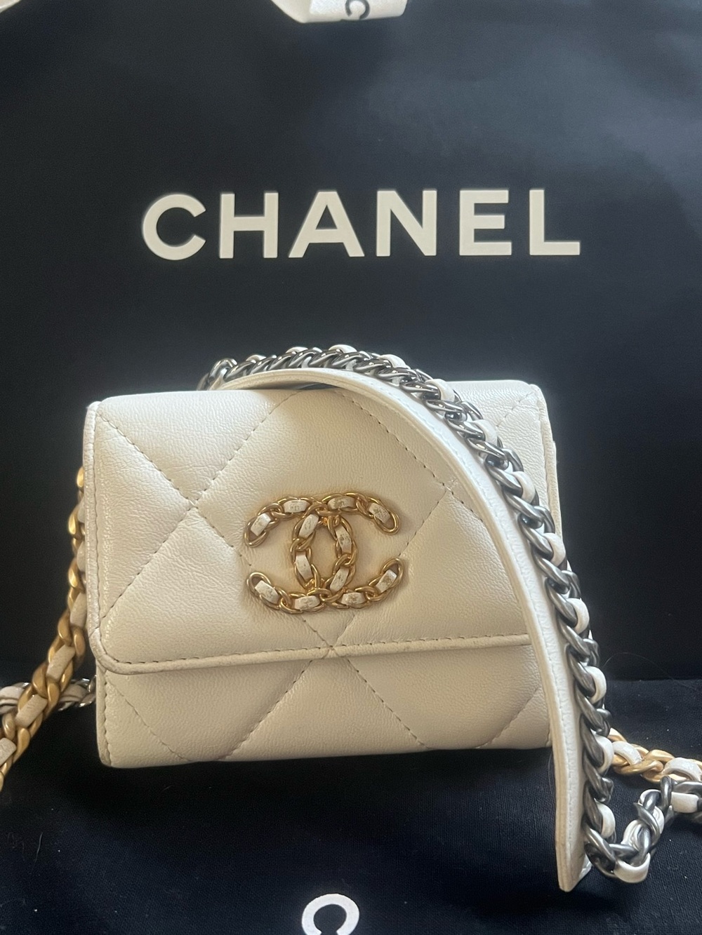 Chanel 19 Coin Purse/ Cardholder Crossbody